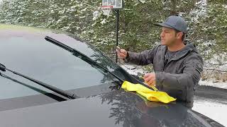 How to fix windshield wiper chatter noise DIY blade alignment shown here on a Tesla Model S 3 X Y [upl. by Liagaba253]