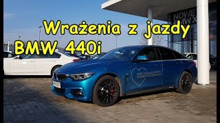 Wrażenia z jazdy BMW 440i Gran Coupe Xdrive 326KM test [upl. by Eynobe]