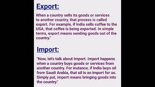 What is Export amp Import Import VS Export in Hindi shorts export import [upl. by Eirruc281]