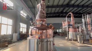 1000 Liters Pot Still with Multiple Columns to make neutral grain spirit 190 proof vodka [upl. by Amlas854]