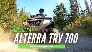 MagazineQuadTV  Essai du Arctic Cat Alterra TRV 700 [upl. by Nele10]