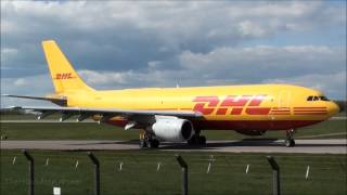 DHL Airbus A300  East Midlands Airport [upl. by Ynneh210]