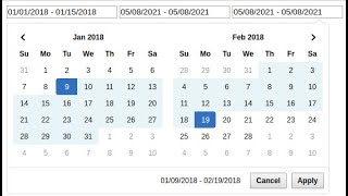 Cara Mudah membuat date range picker javascript [upl. by Areem]