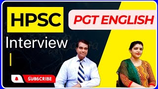 Hpsc pgt English interview questions  Haryana pgt English teacher interview  PD Classes [upl. by Waldron]