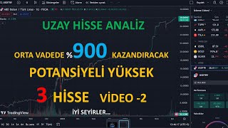 ORTA VADEDE YUZDE 900 YÜKSEK KAZANÇ SAGLAYACAK 3 HİSSE SENETLERİ VİDEO 2 20012024 [upl. by Uda]