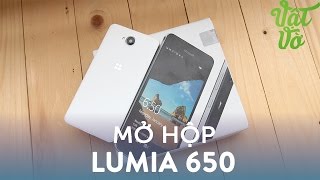 Vật Vờ Mở hộp amp đánh giá nhanh Microsoft Lumia 650 điện thoại Lumia mỏng nhất [upl. by Oflodor]