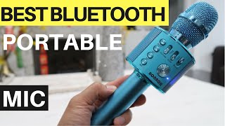 BONAOK Bluetooth Microphone UNBOX amp REVIEW  Karaoke Mic With Speaker [upl. by Larrej662]