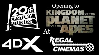 Opening to Kingdom Of The Planet Of The Apes 2024 Regal 4DX Cinema [upl. by Etnuaed]