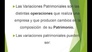 Variaciones Patrimoniales [upl. by Dorena]