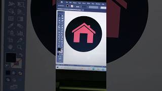 How To Create Home Logo Design Png In Adobe Illustrator  shorts shortviral home logodesgin [upl. by Hammel115]