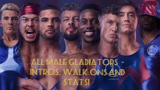 All Male Gladiators with Intros Walk Ons and Stats [upl. by Donald]