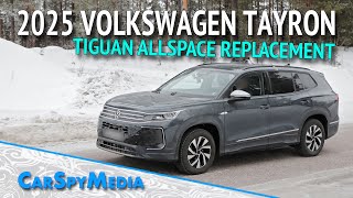 2025 Volkswagen Tayron 7Seater SUV Prototype Spied Winter Testing As A Tiguan Allspace Replacement [upl. by Sadonia]