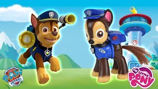 Custom CHASE PAW PATROL PONY Tutorial Nickelodeon Jr DIY [upl. by Ahsael]