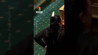 Māori MPS stage a haka in the parliament to disrupt a legislation newzealand maori shorts [upl. by Anwahsit]