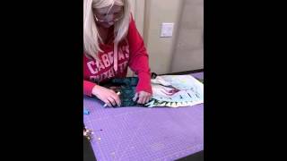 Quilting Tutorial  How to assemble the leaves of the Quiltworx Fire Island Hosta [upl. by Eednak]