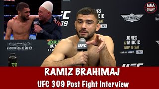 Ramiz Brahimaj talks Albanian Hat on Joe Rogan KO win amp training with Belal Muhammad UFC 309 [upl. by Arimak]