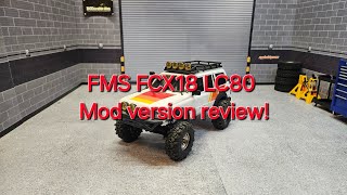 FMS FCX18 LC80 FairRc mod version review [upl. by Blondell398]