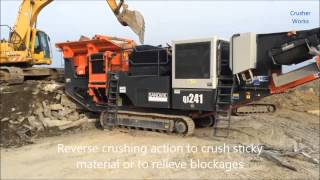 Sandvik QJ241 Mobile Jaw Crusher [upl. by Eraste]