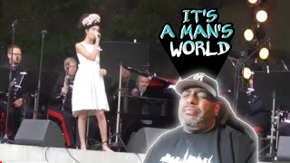 Its a Mans World  Angelina Jordan and Forsvarets Stabsmusikkorps  Oslo  16062018  REACTION [upl. by Nnylekoorb]