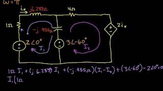 AC ExampleMesh Analysis [upl. by Neih847]