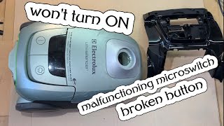 How To Fix A Vacuum Cleaner That Won’t TURN ON Power On  Electrolux UltraSilencer ZUS3970P [upl. by Wildermuth]