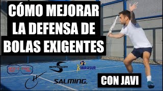 Pádel Clase en Directo Con Javi  Cómo Mejorar la Defensa de Bolas Exigentes con Javi [upl. by Norling]