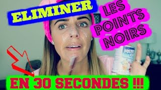 Eliminer les points noirs en 30 secondes  DIY  Je teste la recette de Huda Beauty [upl. by Emera]