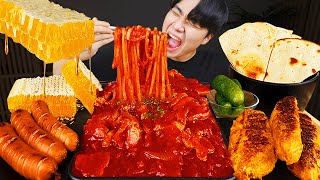 ASMR MUKBANG 불닭볶음면 amp 소세지 amp 양념 치킨먹방 FIRE Noodle amp FRIED CHICKEN amp SAUSAGE EATING SOUND [upl. by Ytsirhk]