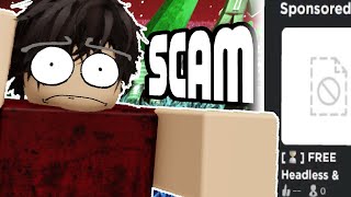 ROBLOX SPONSORED SCAM GAMES [upl. by Lladnarc]