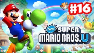 New Super Mario Bros U  Walkthrough Part 16  Swaying Ghost House World 4 Wii U Gameplay [upl. by Rosalind]