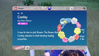 Shiny Comfey Event Mass Outbreak  Pokemon Scarlet amp Violet [upl. by Zanze]