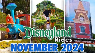 Disneyland Rides  November 2024 POVs 4K 60FPS [upl. by Arikal]