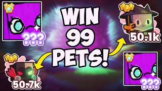 Gifting Viewers in Pet Simulator 99 HUGE and Stat Pets [upl. by Manouch231]