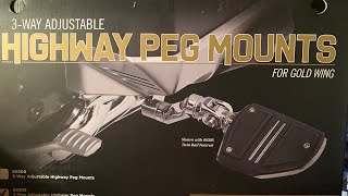 DIY Goldstrike 3Way Adjustable Highway Peg Mounts Install [upl. by Aelem]