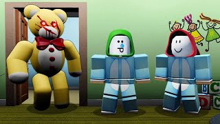 SERIAL KILLER TEDDY BEAR in Roblox Daycare [upl. by Ahseiym]