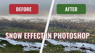 How To Add A Snow Effect In Photoshop [upl. by Bria]