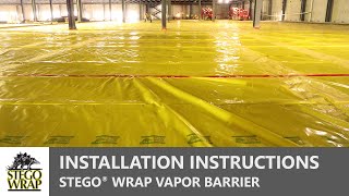 STEGO® WRAP  How to Install an UnderSlab Vapor Barrier [upl. by Norod590]