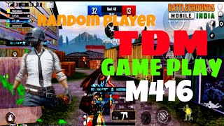 BGMI TDM GAME PLAY WITH M416 [upl. by Haldi]