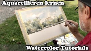 Aquarell quotEinfach malenquot  Aquarellieren mit Wolfgang Baxrainer [upl. by Enawtna]