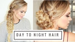 Day to Night Braided Hairstyle [upl. by Hcirdla]