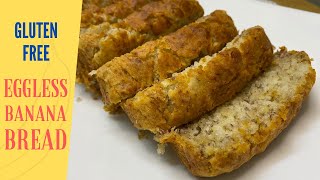 Gluten Free Eggless Banana Bread  Dairy Free Banana Bread [upl. by Haff]