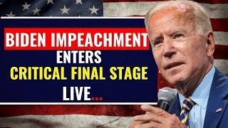 Historic Showdown Biden Impeachment Reaches Climactic Conclusion  US News  Congress Hearing LIVE [upl. by Bouley]