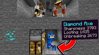 Minecraft Manhunt But Crouching Gives You Enchants [upl. by Cuthbert]