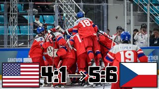 ČESKO VS USA NEUVĚŘITELNÝ OBRAT  OLYMPIJSKÉ HRY MLÁDEŽE 2024 SESTŘIH [upl. by Lamok]