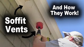 How Soffit Rafter and Ridge Vents Work  Attic Ventilation System  The Fixer Clips [upl. by Dafna]