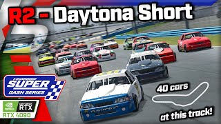 Super Dash Series  R2  Daytona Short Course  iRacing League Racing [upl. by Atteyram]