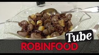 ROBINFOOD  Riñones de cordero con patatas  Frambuesas con balsámico [upl. by Errol]