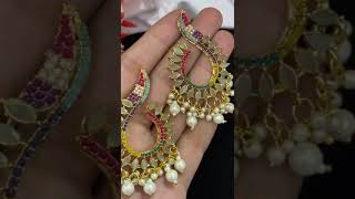 New Beautiful Nauratan amp Zircon Work Bali Earrings😍 Excellent Quality Alhumdulillah✨💯 Price1650 [upl. by Bergeron]