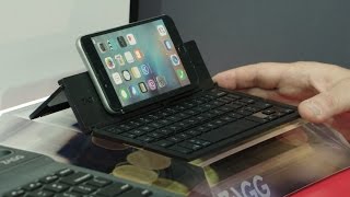 Bluetooth Keyboard Tech from ZAGG  CES 2016 [upl. by Hanid438]