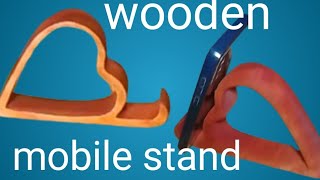 wooden mobile stand কাঠের মোবাইল স্ট্যান [upl. by Countess262]